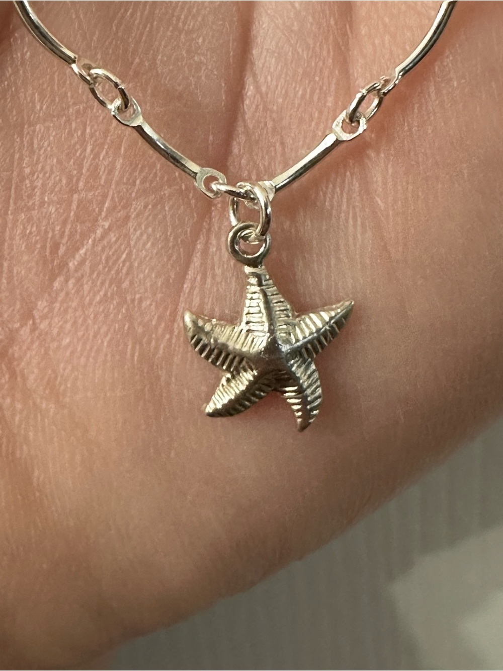 Sterling Silver Anklet Ocean Charms Fancy Chain Handmade Hawaii Jewelry 10” NWOT - Picture 3 of 6